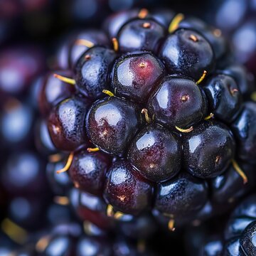 generate a closeup of a mulberry with natural lighting and trending seo optimized