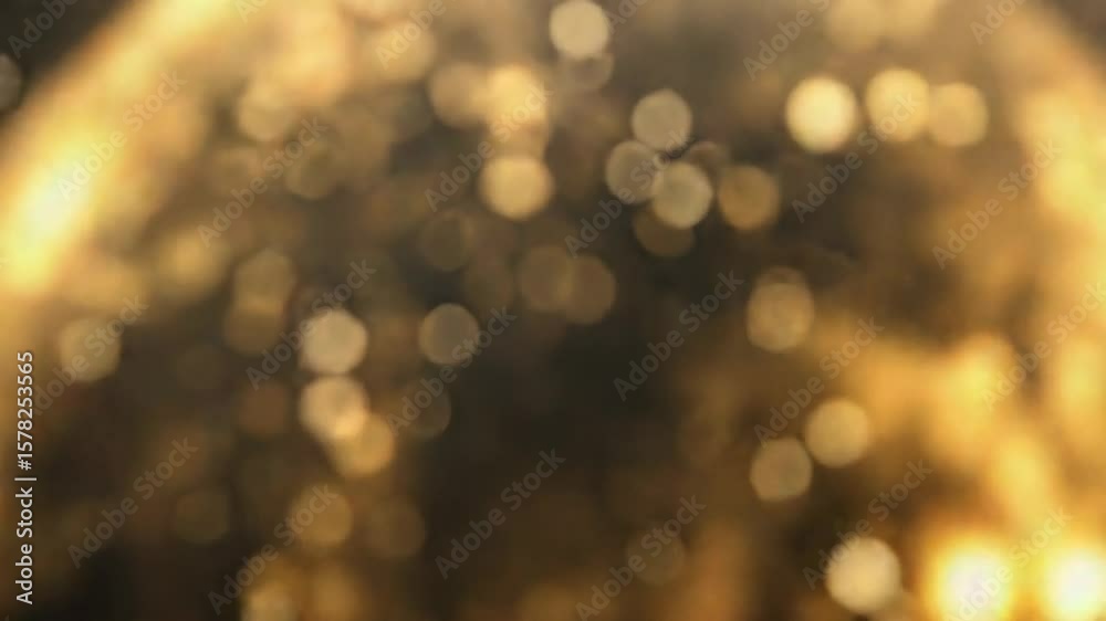 Canvas Prints golden planet rotating in a galaxy with nebulae and stars