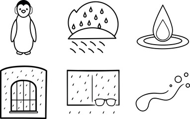 Spa Wellness Set Woman Candle Stones Flower Clipart