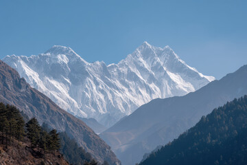 breathtaking view of worlds top  highest mountains showcasing their majestic peaks and snowcapped summits