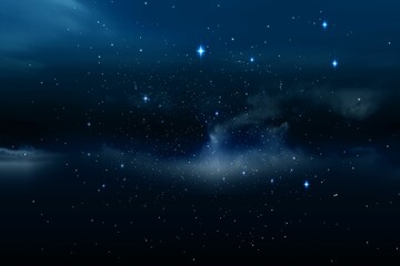 Naklejka premium Stars twinkling in night sky