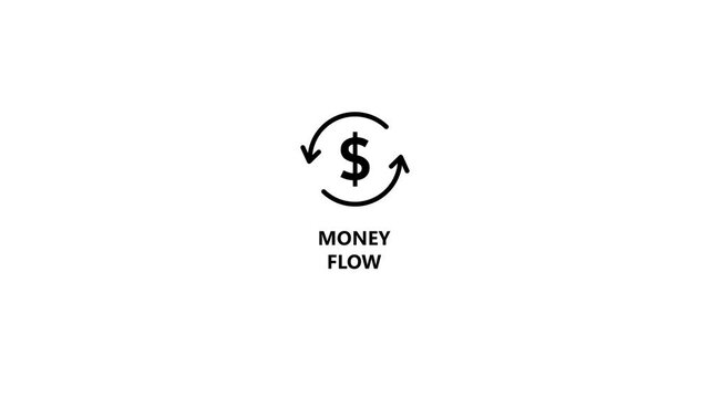 Dollar arr icon .and symbol background .