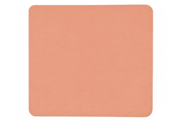 Light orange rounded label corner, transparent backdrop highlighting clean minimalist design element for graphic projects