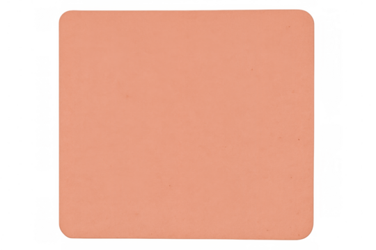 Light orange rounded label corner, transparent backdrop highlighting clean minimalist design element for graphic projects - Powered by Adobe