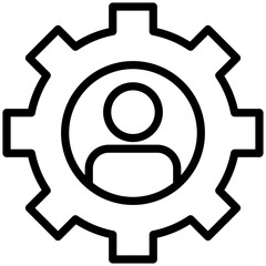 account settings icon for contact us, business, website, application, printing, document, poster design, etc