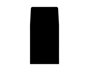 Solid black rectangle with slightly rounded corners on a white background