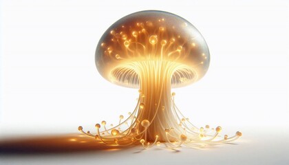 Glowing Mushroom Isolated