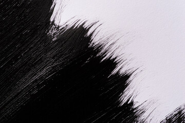 黒色の絵具の模様	