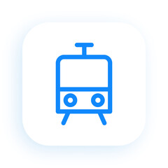Train Front View Transportation Icon