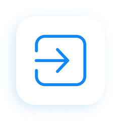 Login Door Symbol for Account Sign In Access