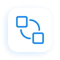 Hyperlink Chain Symbol for Web Connection Access