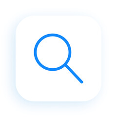 Zoom Magnifying Glass Symbol for Search or View
