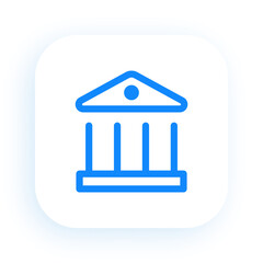 Building Structure Symbol for Government Institution