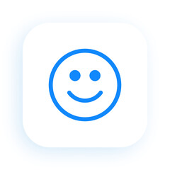 Happy Face Expression Symbol for Positive Emotion