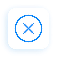 Obraz premium Close or Cancel Symbol for Error or Stop