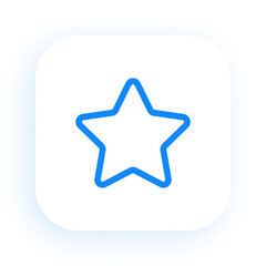 Favorite Star Rating Icon for Bookmark System
