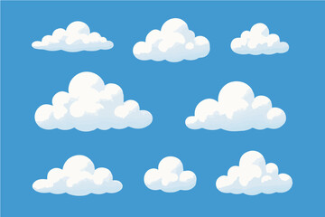seamless pattern with clouds