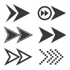 Modern Arrow Icons Set direction navigation