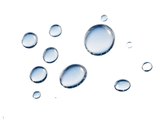 Abstract water drops  bubbles  transparent background  digital art  liquid  colorful  artistic  design
