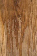Liquid pouring stains on oak wood texture, cleaning natural wood furniture