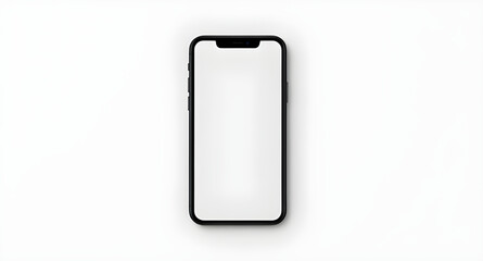 Modern phone illustration, Mobile device blank, Touchscreen device icon, Flat smartphone mockup, Isolated phone with screen, Blank mobile UI, Phone template design, Empty smartphone vector, Mobile scr
