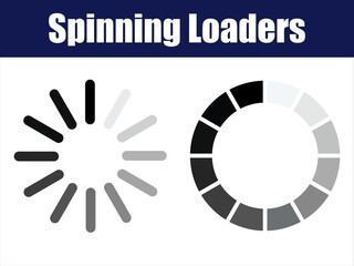 Spinning Loaders with Gradient Animation in Circular Segments
