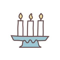 birthday cake with candle