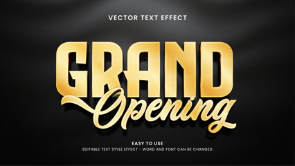 grand opening editable text effect grand opening 3d text