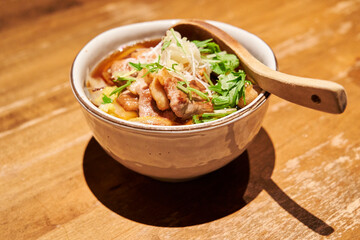 chicken noodle soup with rice