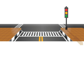 
Winding road. Journey traffic curved highway. Road to horizon in perspective. Winding asphalt empty line isolated vector concept 