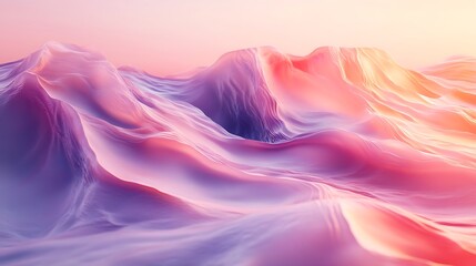 Abstract pastel landscape design