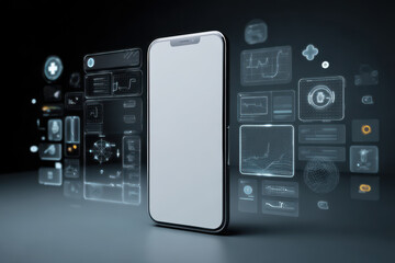 Fototapeta premium The Future of Patient Care in One Blank Display