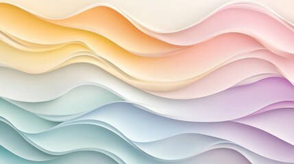 Abstract pastel wavy background