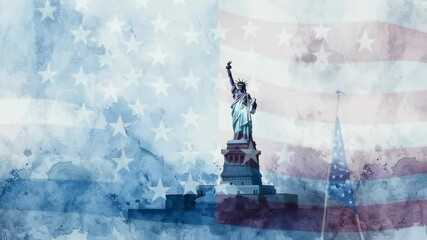 Independence Day Celebration with Fireworks. Fourth of July Picnic with Red, White, and Blue Decor.