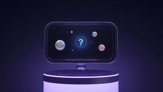 AI Communication, Digital Feedback, Futuristic Interaction - Powered by Adobe