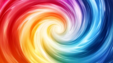 Abstract rainbow swirl background