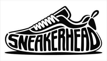 Sneakerhead Typography Shoe Illustration