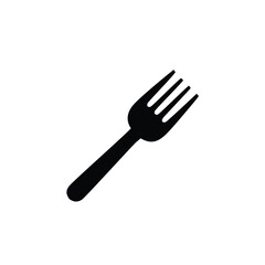 Black fork utensil for dining eating kitchenware