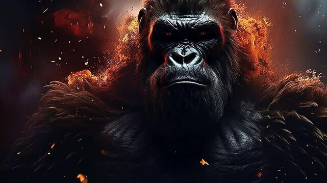 Galaxy Version of kingkong world ,ai generative