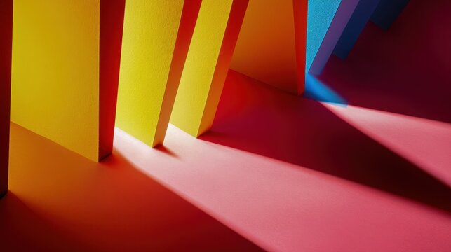 layered angular silhouettes blending sharp contour edges and diffuse shadows