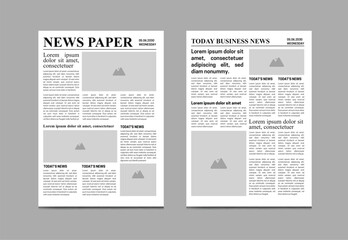 Newspaper Template Design, old newspaper and daily newspaper, news, newsletter