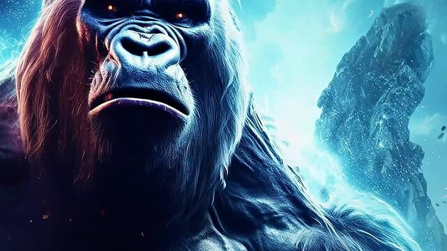  the Galaxy Version of kingkong world ,ai generative