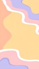 Pastel wavy abstract background graphic design