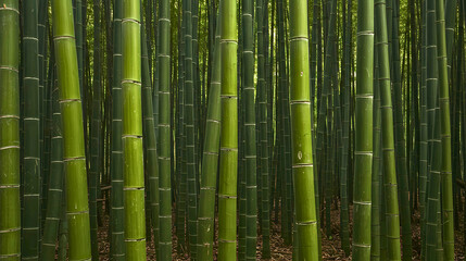 Obraz premium Serene Bamboo Forest A Green Sanctuary of Natural Beauty and Tranquility (rbnd 30%)