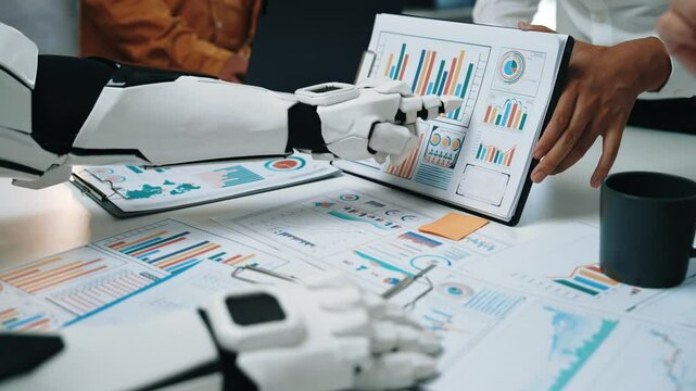 During a cross-functional meeting, an AI process uncovers overlooked trends, enabling a sharper business outlook and setting the stage for next-level marketing progress. Noogenesis AI