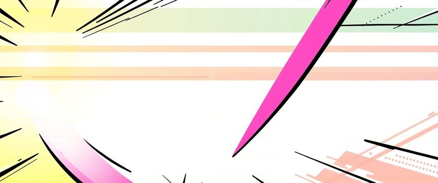 Abstract comic book style background with bold lines and vibrant colors, trendy design, shapes, digital - Powered by Adobe