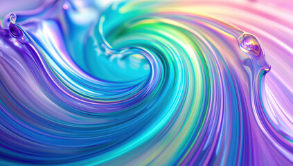 Fototapeta premium A close up of a colorful swirl of paint.
