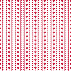 Seamles pattern with hand drawn hearts.