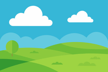 Fototapeta premium Grasslands With Clouds Rolling In