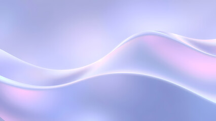 Soft Holographic Wave Abstract Background in Pastel Gradient